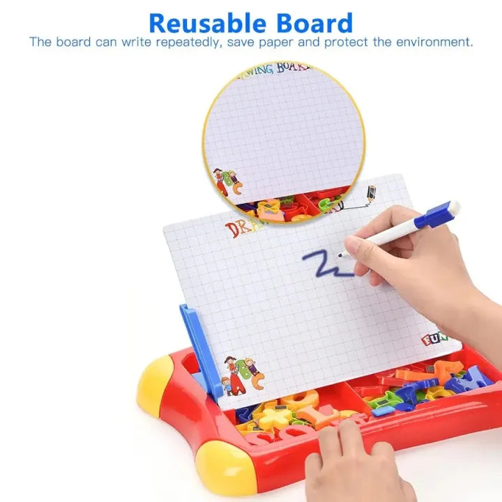 2-in-1 Kids' Magnetic Learning Board Set
