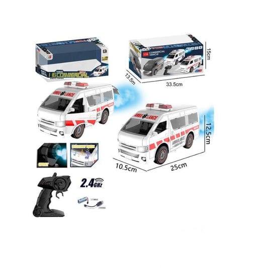 🚑 1:16 Scale Remote Control Ambulance for Kids