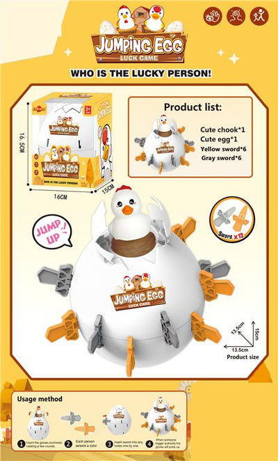 🥚 Jumping Egg Surprise Board Game – Interactive Family Party Fun